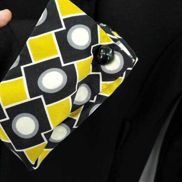 VTG Milly New York Mod-Style Wool/Silk Collared Knit Mini Dress Long Sleeve 6/8 - Picture 9 of 16